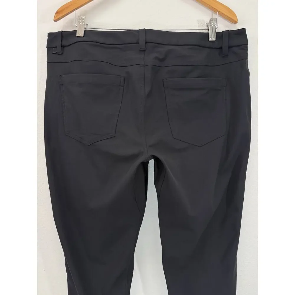 Lululemon ABC Slim Fit 5 Pocket Pant Mens 36x29 Black Warpstreme Stretch Casual